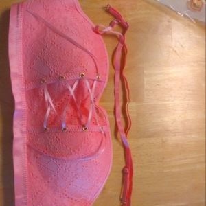 Sexy Corset Bra, Size 40C, Color Pink, NWT
